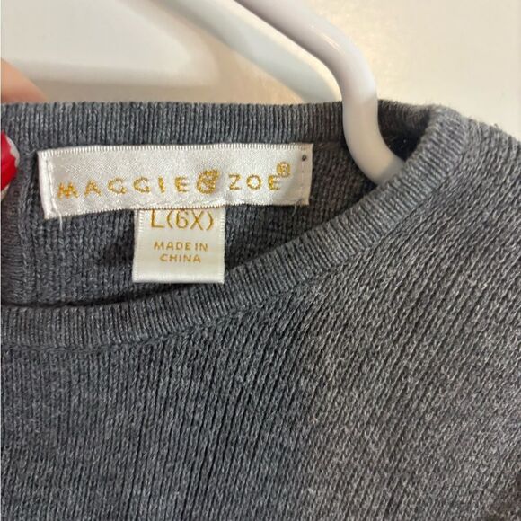 Maggie & Zoe Navy and White Floral Dress & grey dress size 6 girls EUC BUNDLE - Picture 5 of 7